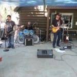 band playing on the patio band playing on the patio
