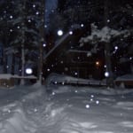 nighttime snowfall nighttime snowfall