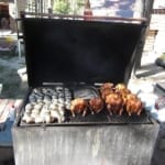 chickens and potatoes on the smoker chickens and potatoes on the smoker